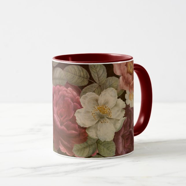 Old fashioned Flowers  Mug  (Front Right)
