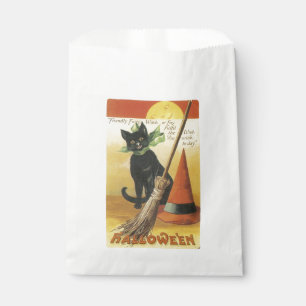 Old-fashioned Halloween, Black cat Favour Bags