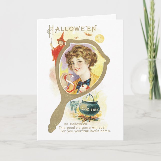 Old-fashioned Halloween Card (Front)