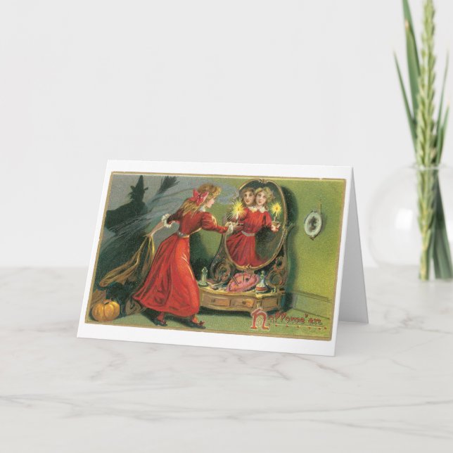 Old-fashioned Halloween Card (Front)