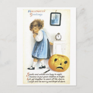 Old Fashioned Hallowe'en Greetings Postcard