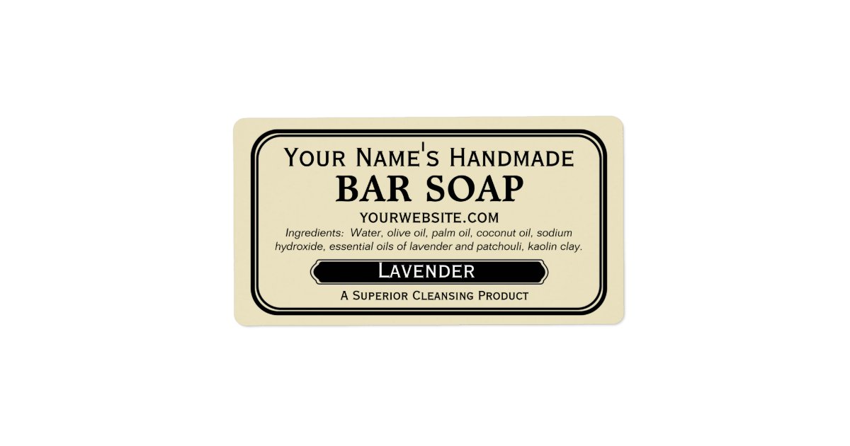 Old Fashioned Handmade Soap Labels For Soapmaking Zazzle Co Uk