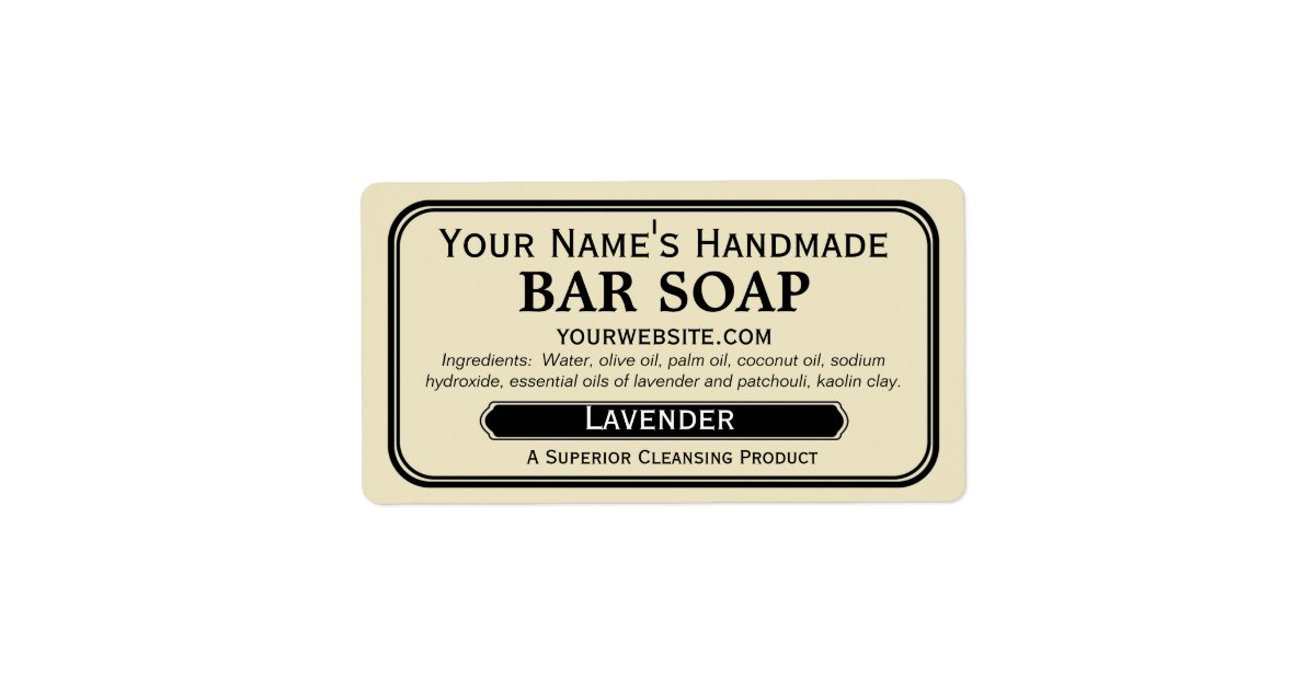 Old Fashioned Handmade Soap Labels for Soapmaking | Zazzle ...