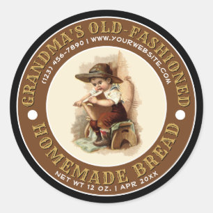 Old Fashioned Homemade Bread Label Template