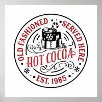 Old Fashioned hot cocoa served here Christmas