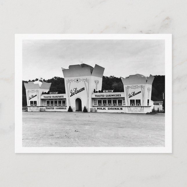 Old Fashioned Ice Cream Stand, Connecticut Postcard (Front)