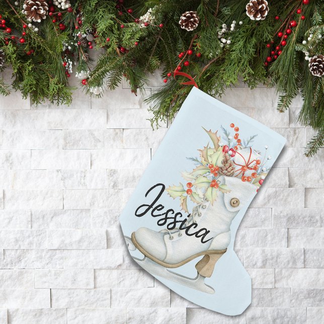 Old Fashioned Ice Skate Personalised Stocking (Creator Uploaded)