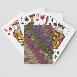 Old-Fashioned Knitted Sweater Playing Cards