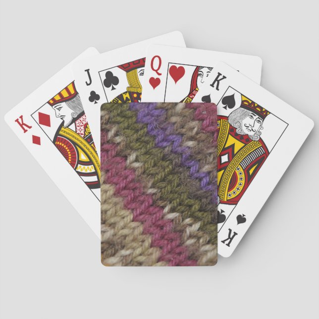 Old-Fashioned Knitted Sweater Playing Cards (Back)