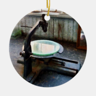 Old Fashioned Microscope Ceramic Tree Decoration