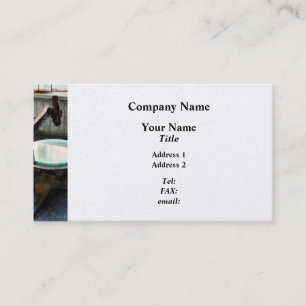 Old-Fashioned Microscope - Platinum Finish Business Card