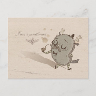 old-fashioned monster postcard