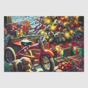 Old-Fashioned Nostalgic Christmas Morning Tissue Paper