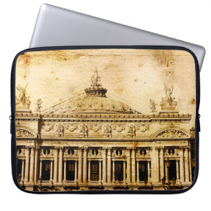Old-fashioned paris franceaged, ancient, antique,  laptop sleeve