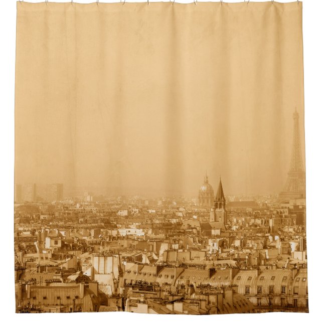 Old-fashioned paris franceparis, aged, ancient, an shower curtain (Front)