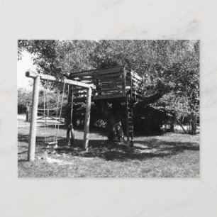 Old Fashioned Playground Postcard