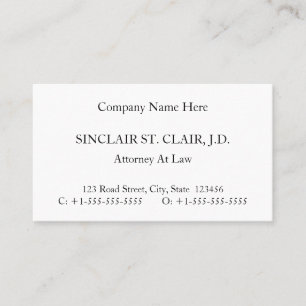 Old Fashioned Professional Business Card