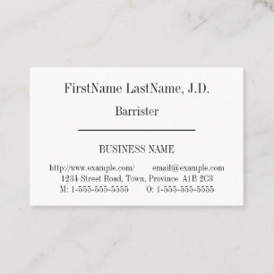 Old Fashioned Professional Business Card