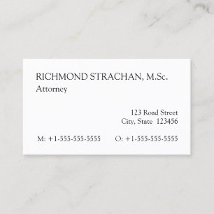 Old Fashioned Professional Business Card