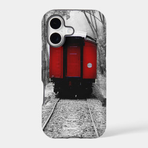 Old Fashioned Red Steam Train