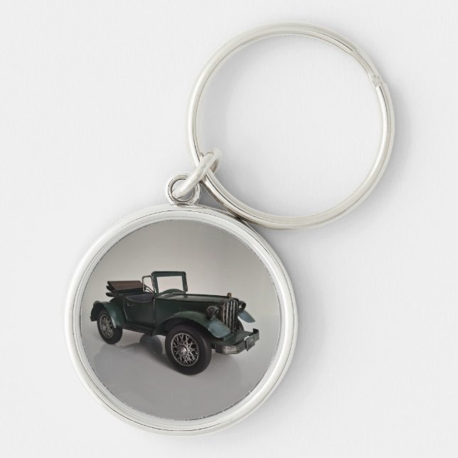 old-fashioned retro convertible car key ring (Front)