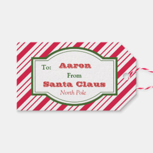 Old Fashioned Santa Christmas Gift Tags