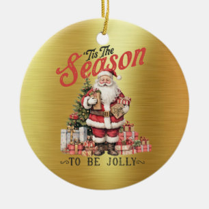 Old Fashioned Santa - Tis the Season Ornament