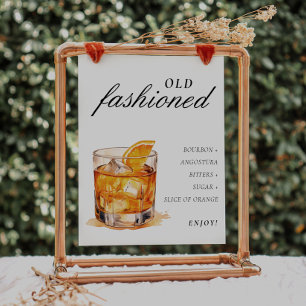 Old Fashioned Sign Signature Drink