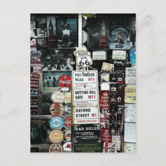 Old Fashioned Signs Postcard