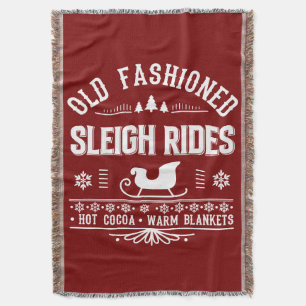 Old Fashioned Sleigh Rides Blanket Gift