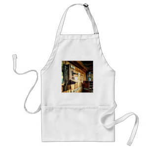 Old Fashioned Telephone in Office Standard Apron
