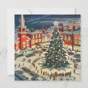 OLD-FASHIONED TREE LIGHTING HOLIDAY INVITATIONS