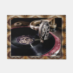 Old Fashioned Turntables Doormat