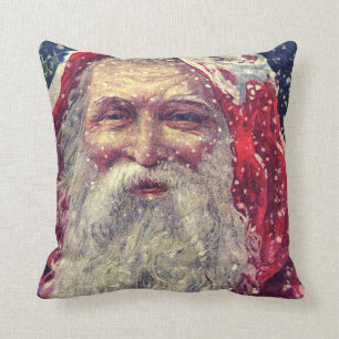 Old-fashioned Victorian Saint Nicholas Cushion