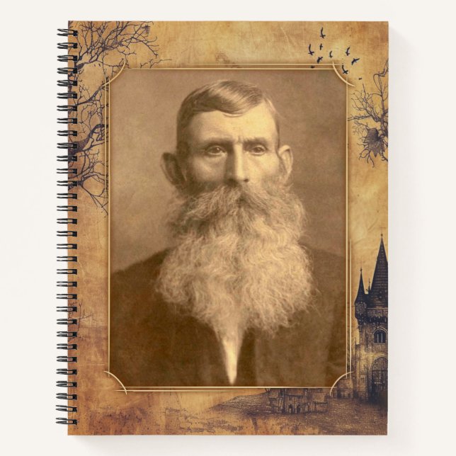 Old Fashioned Vintage Notebook / Diary Template (Front)