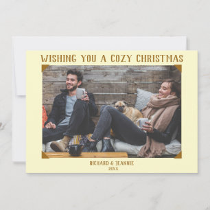 Old-Fashioned Vintage Photograph Christmas Card