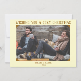 Old-Fashioned Vintage Photograph Christmas Card