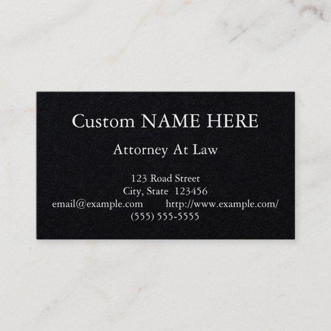 Old Fashioned, Vintage Style Business Card (Front)