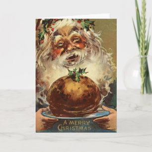 Old Fashioned Vintage Victorian Merry Christmas Holiday Card