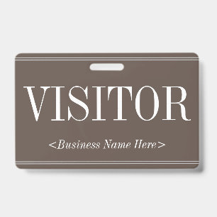 Old Fashioned "VISITOR" Badge ID Badge