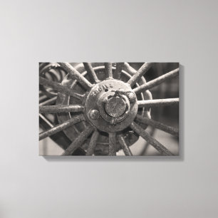 Old Fashioned Wagon Wheel Canvas Print