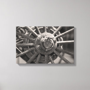 Old Fashioned Wagon Wheel Canvas Print
