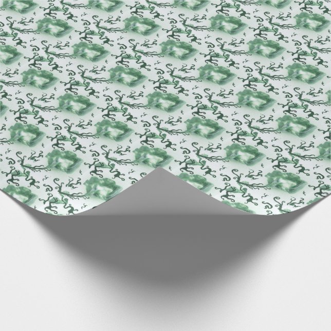Old Fashioned Wallpaper Wrapping Paper (Corner)