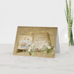 Old-fashioned Wedding Album Card