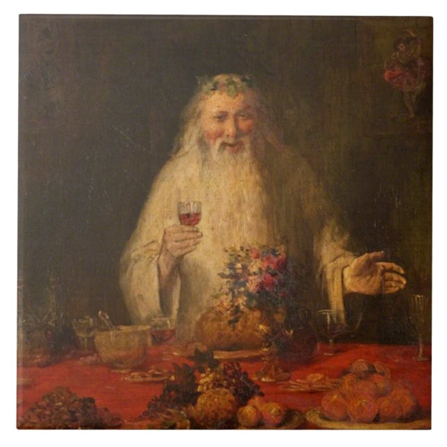 Old Father Christmas (Santa Claus) Tile (Front)