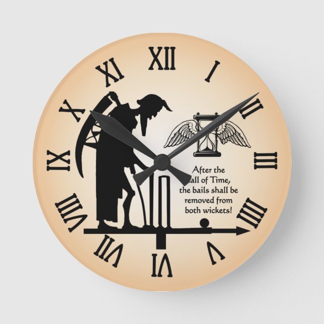 Old Father Time Cricket Clock (Front)