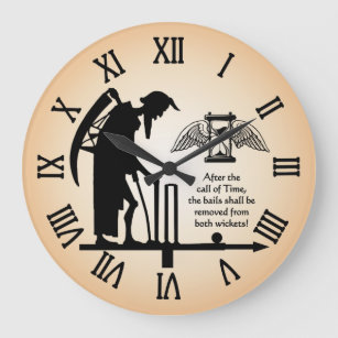 Old Father Time Cricket Clock