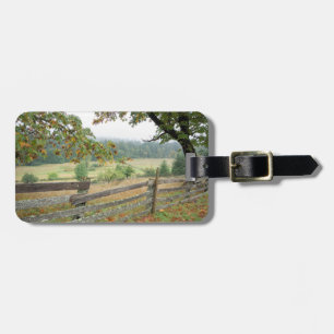 Old Fence On A Farm Luggage Tag