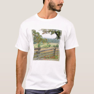Old Fence On A Farm T-Shirt