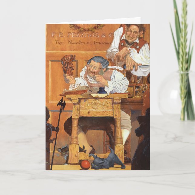 Old Fezziwig Holiday Card (Front)